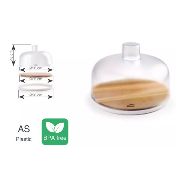 Съд за сирене с капак Ø26 Lacor 62404