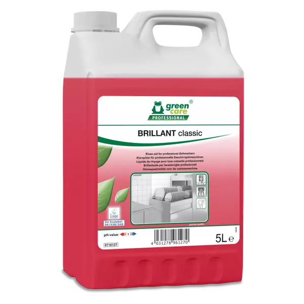 Rinse-aid for professional dishwashers - BRILLANT classic Rinse-aid for professional dishwashers - BRILLANT classic