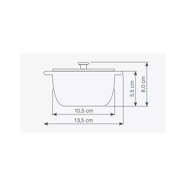 Мини тенджерка с капак Lacor 63202