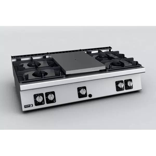 Газов котлон: плот и 4 горелки (5.25 и 8 kW) - C-G750