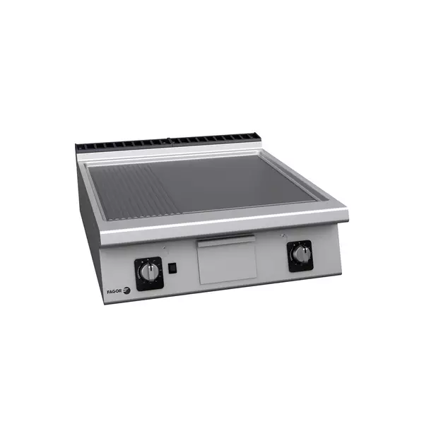 Fry-top with mixed surface (2/3 smooth+ 1/3 ribbed) - FT-710 L R