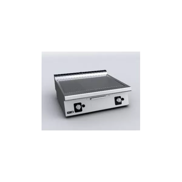 Fry-top with mixed surface (2/3 smooth+ 1/3 ribbed) - FT-710 L R